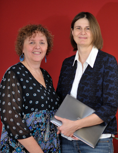 a picture showing Sonja Leder and Silvia Winkler